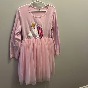 Girls pink unicorn tutu dress